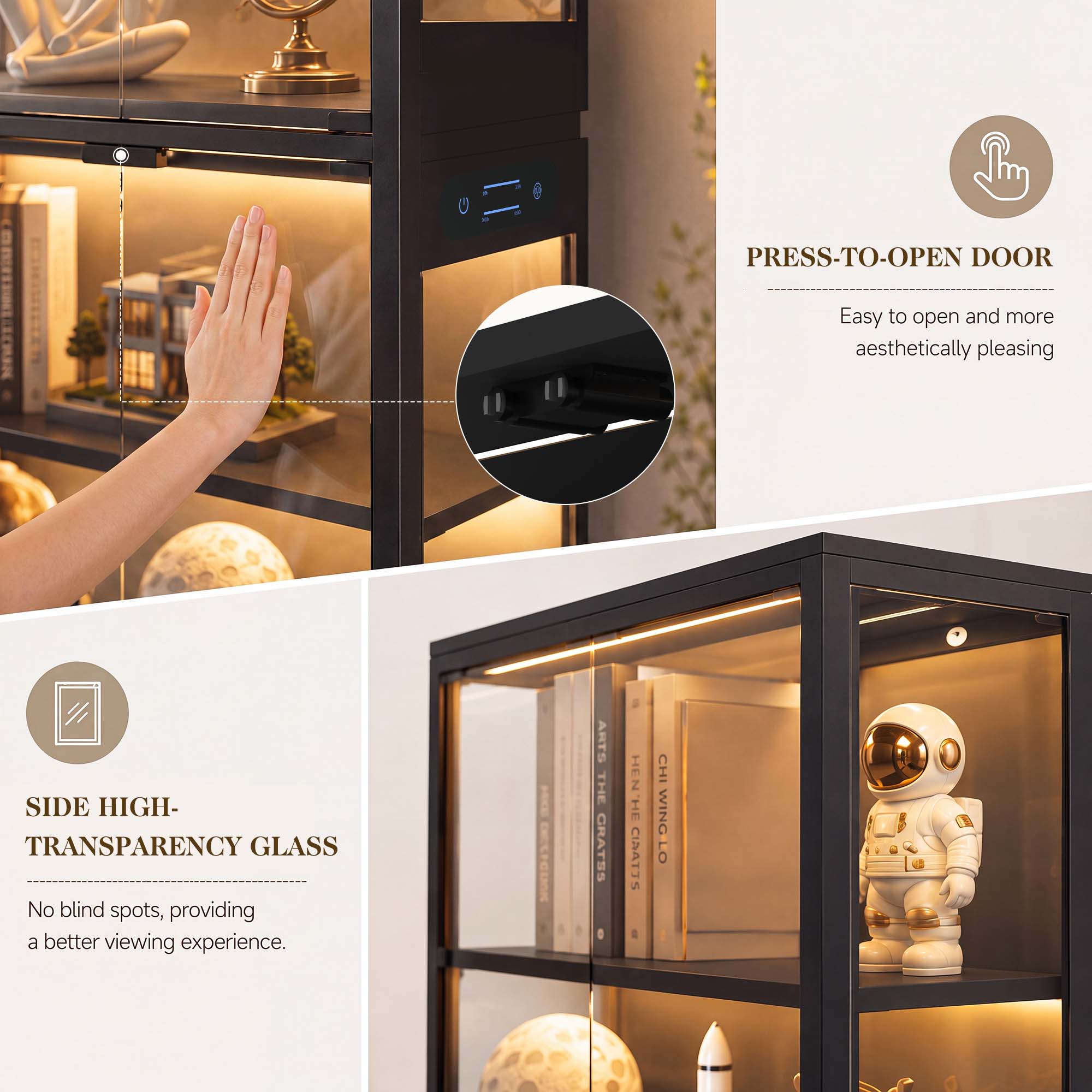 TCGBKAF 5‑Tier Display Cabinet - Home Office Inspiration review and price