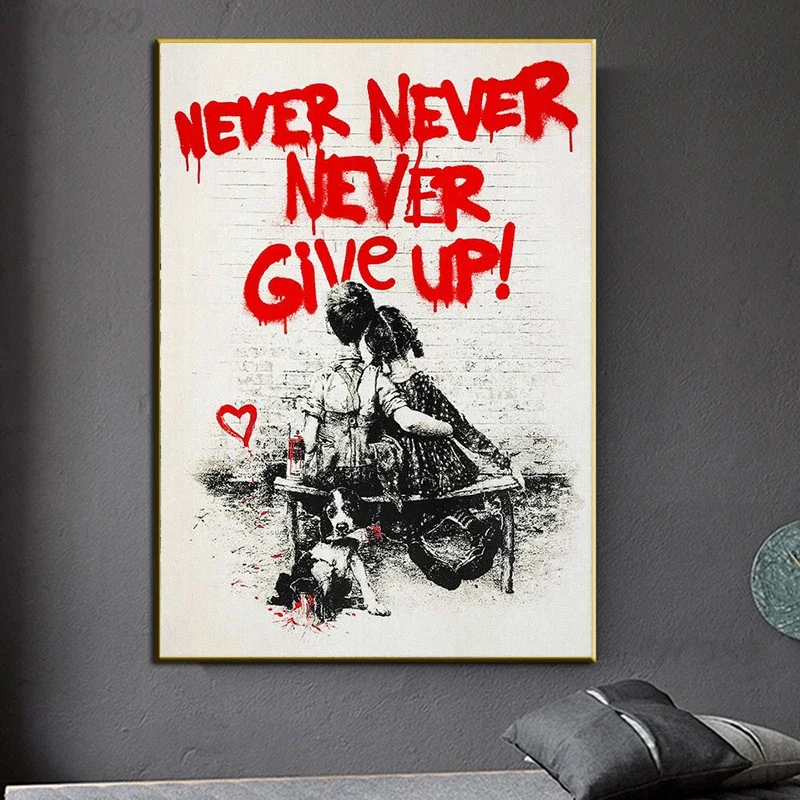Banksy Graffiti Wall Art, Neve - Home Office Inspiration review and price