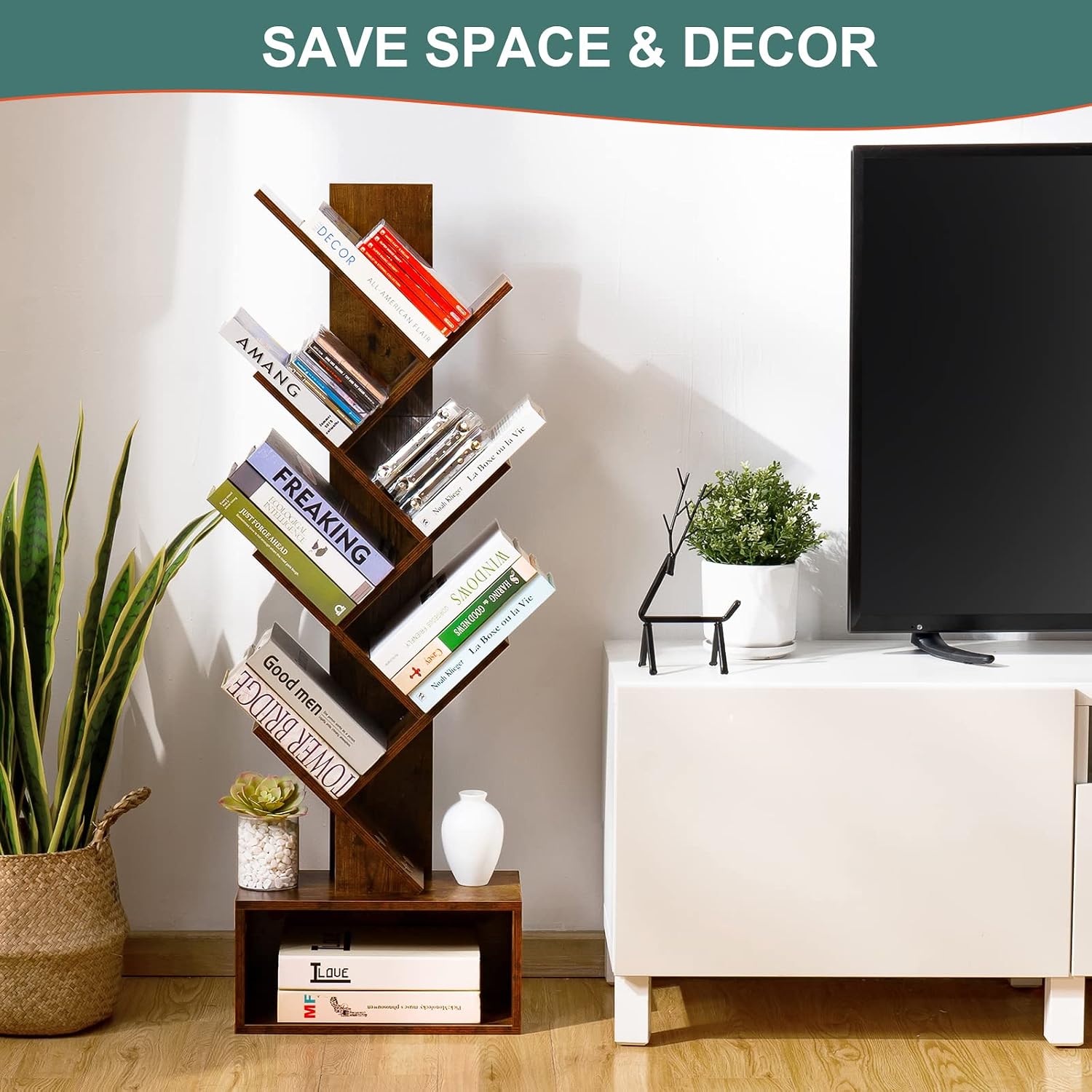 Yoobure Tree Bookshelf - 6 She - Home Office Bookshelves review and price