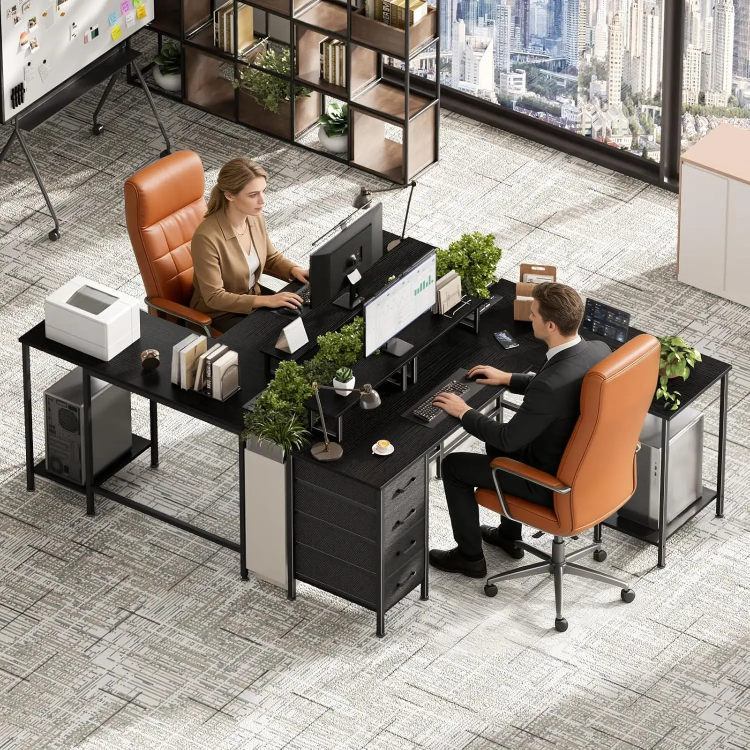 59 inch L Shaped Computer Desk - Home Office L Shaped Desk review and price