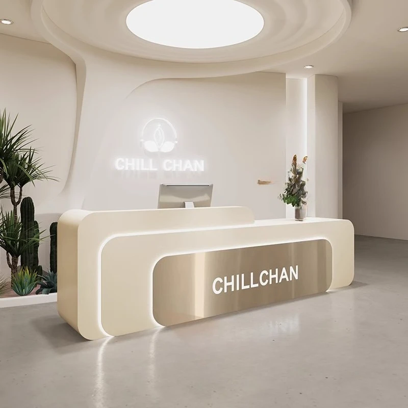 l shaped white reception desks - Home Office Tienda review and price