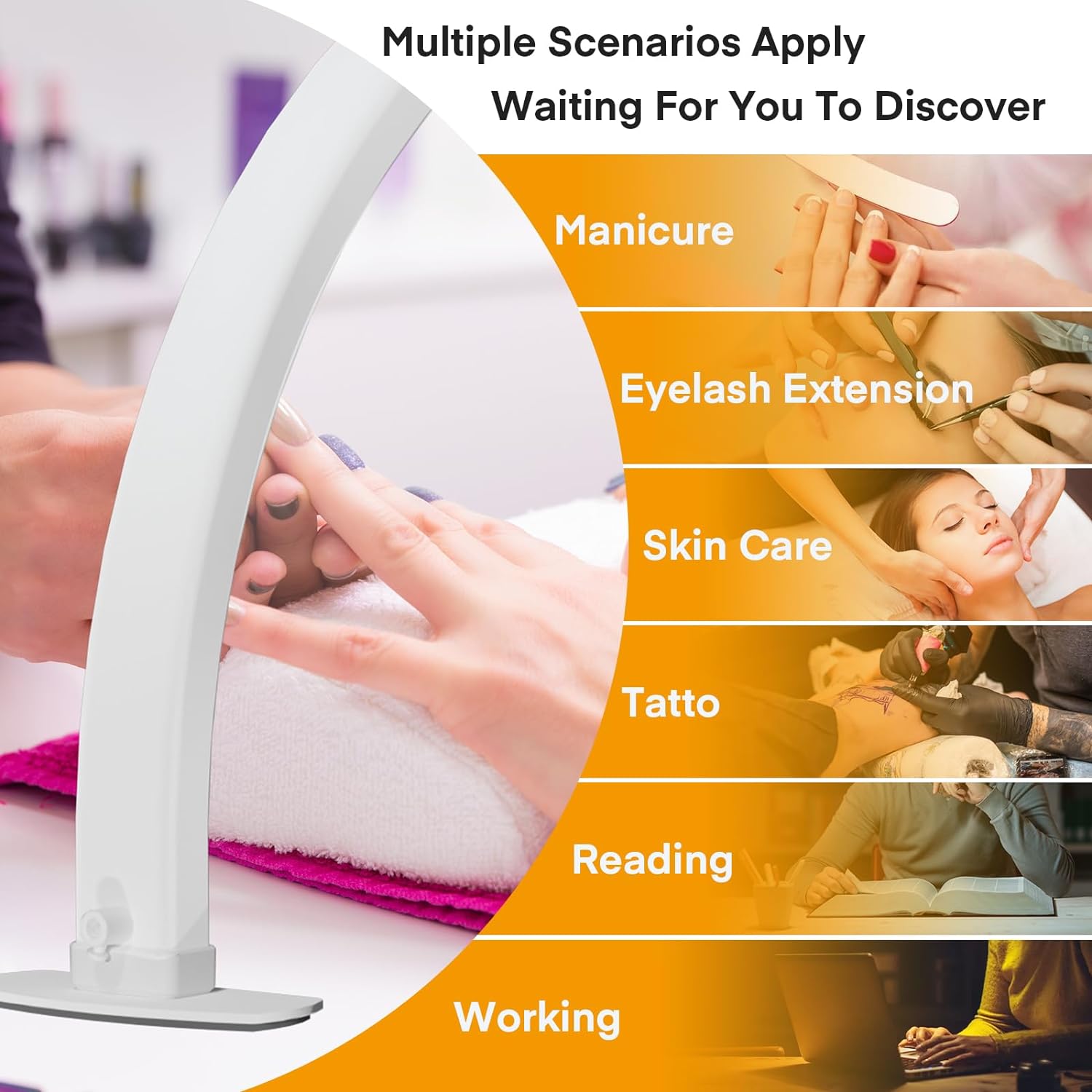 Half Moon LED Light for Nail T - Standing Desk Electric review and price
