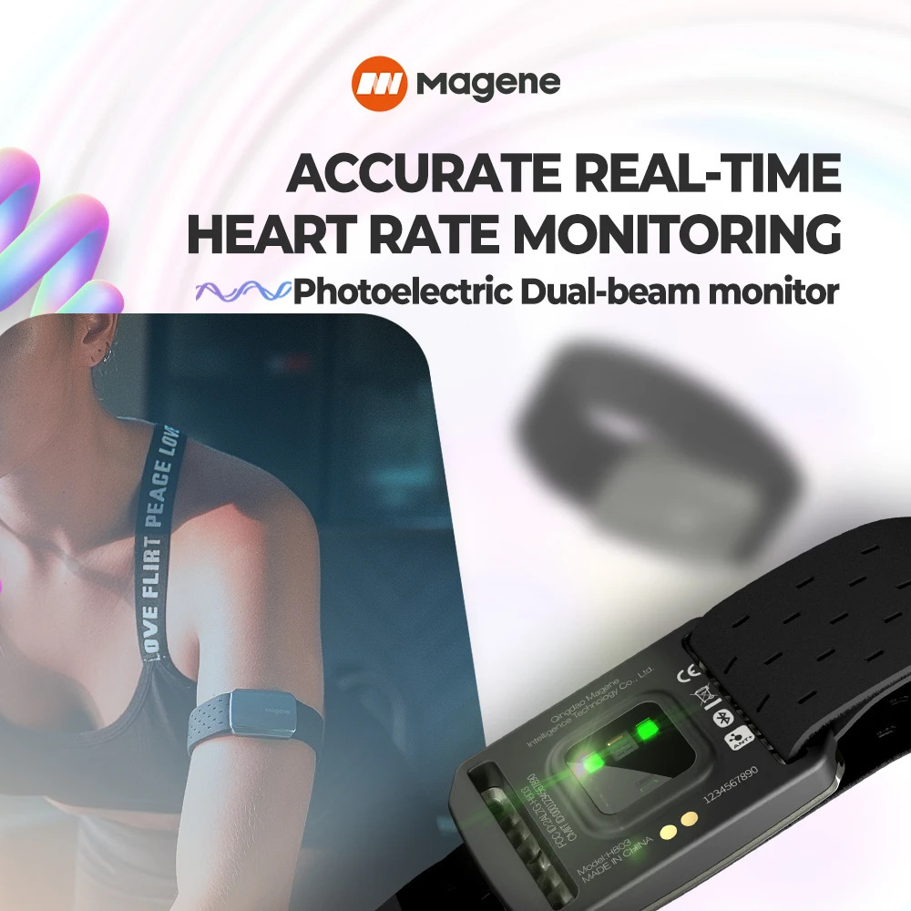 Magene H803 Heart Rate Armband - Monitor Arm Dual review and price