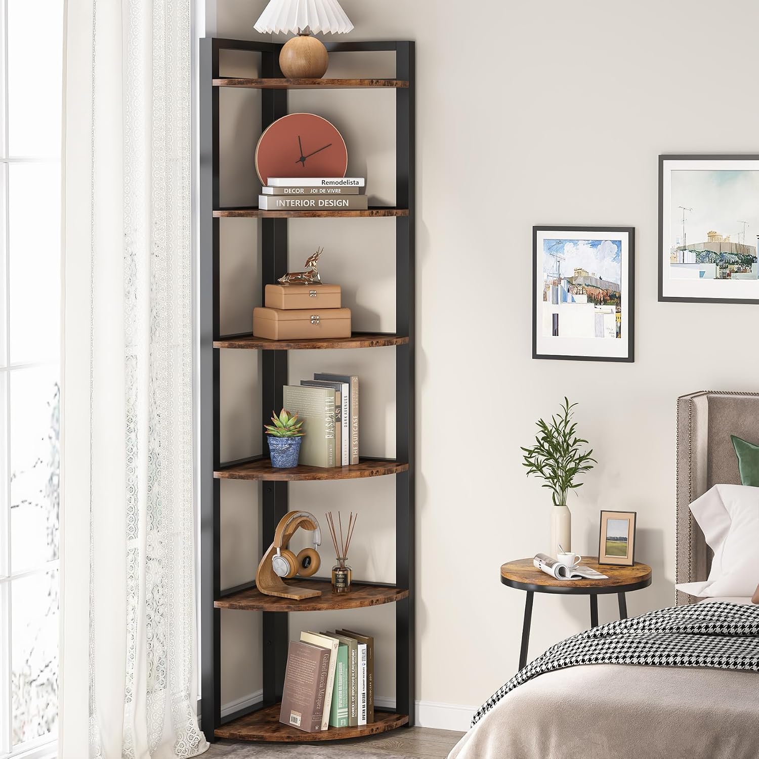Tribesigns 6 Tier Corner Shelf - Home Office Bookshelves review and price