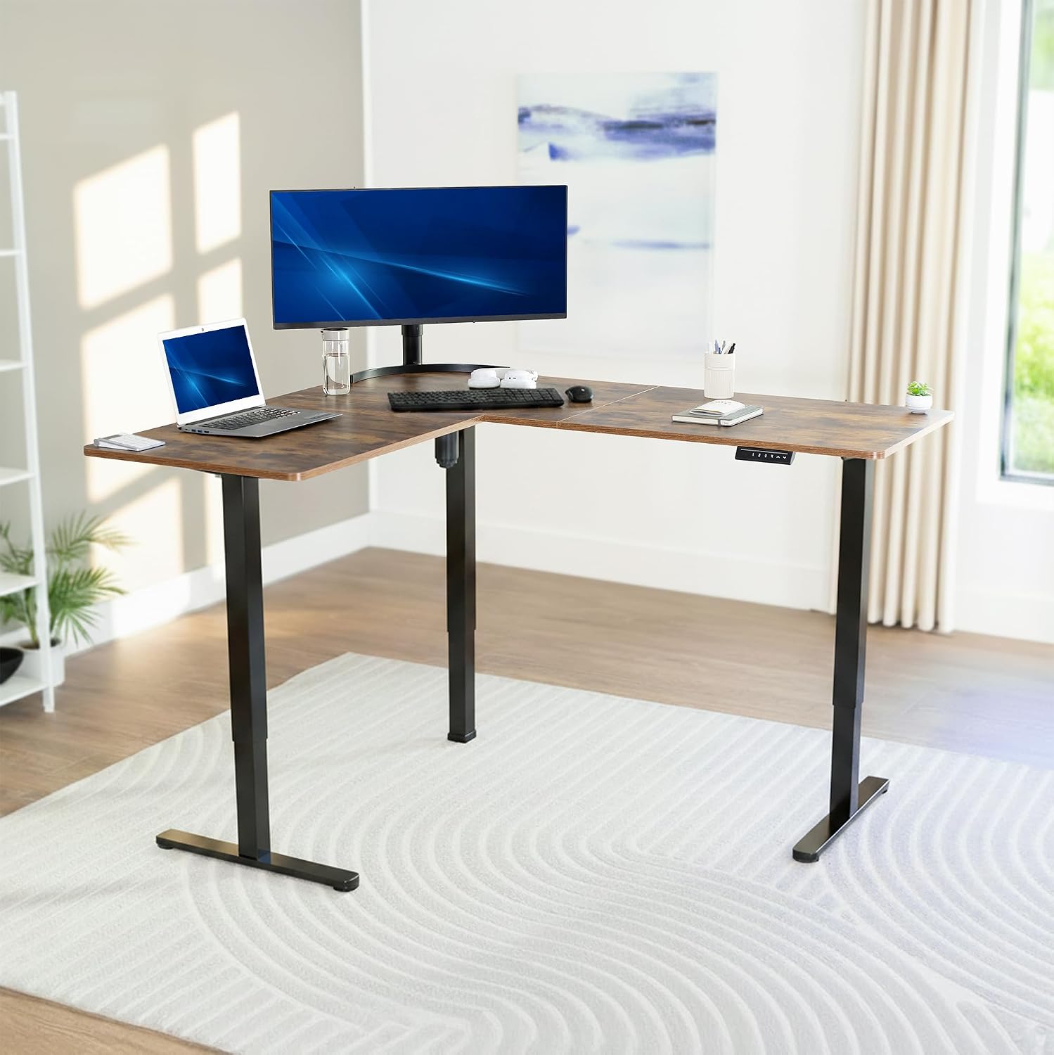 Rustic Vintage Brown 63 x 55 i - Standing Desk Electric review and price