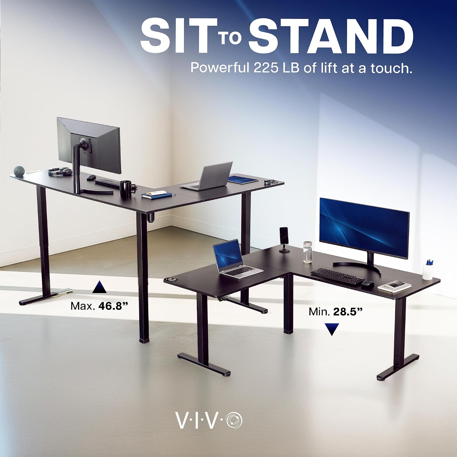 Rustic Vintage Brown 63 x 55 i - Standing Desk Electric review and price