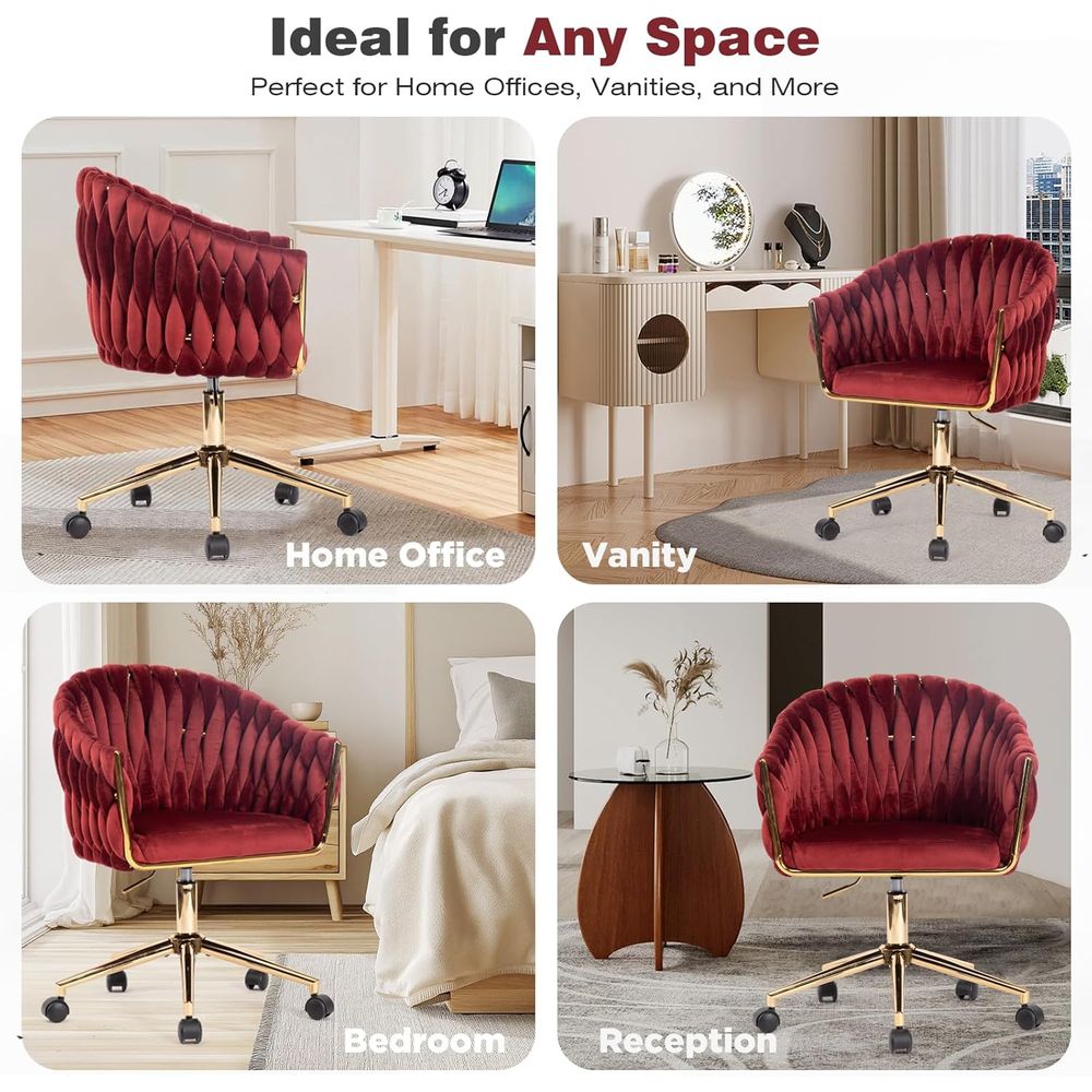 Velvet Office Chair, Vanity Ch - Home Office Or review and price