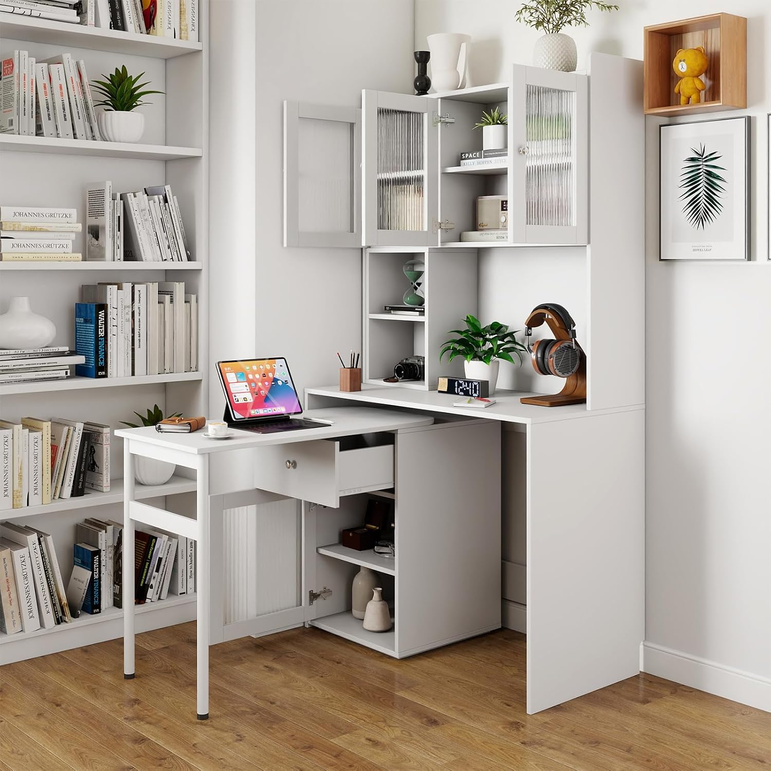 Home Office Desk with Hutch, F - Home Office L Shaped Desk review and price