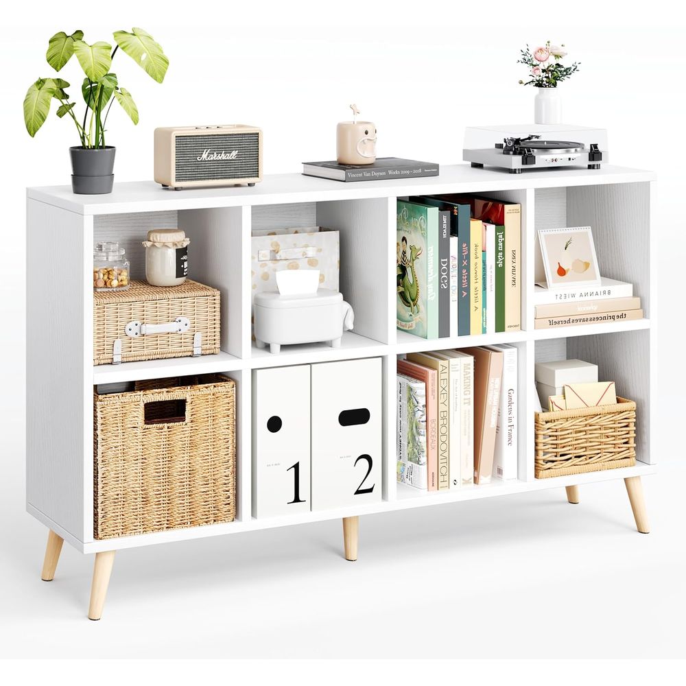 2 Tier Wooden Bookshelf with L - Home Office Bookshelves review and price