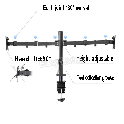 MS02 Desktop Clamping Full Mot - Monitor Arm Dual review and price