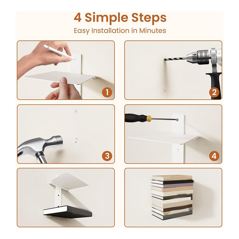 【Flash-Deal!】2Pcs Floating Boo - Home Office Bookshelves review and price