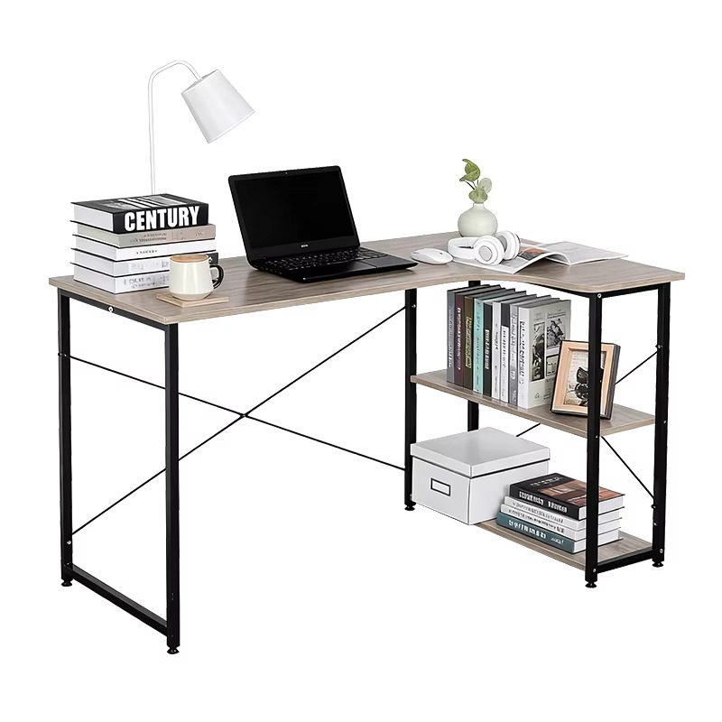 L Shaped Corner Desk With Book - Home Office Bookshelves review and price