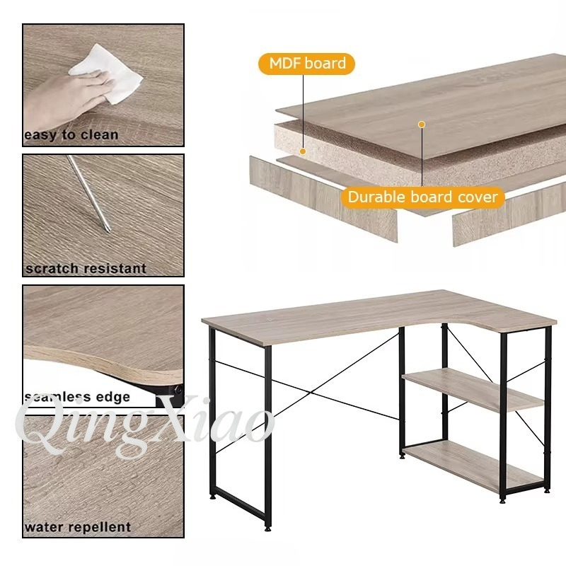 L Shaped Corner Desk With Book - Home Office Bookshelves review and price