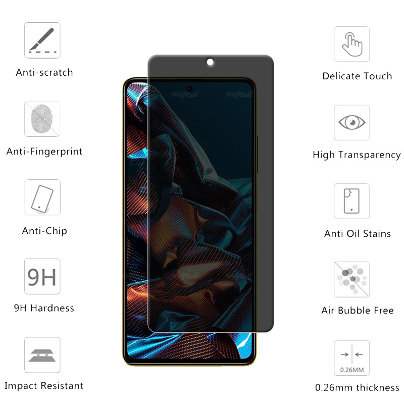 4Pcs For Poco X5 Pro Glass Xia - Monitor Privacy Screen review and price