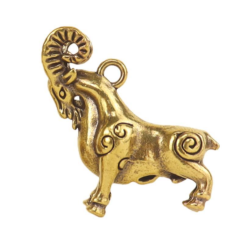 Retro Brass Sheep Pendant Orna - Home Office Bookshelves review and price