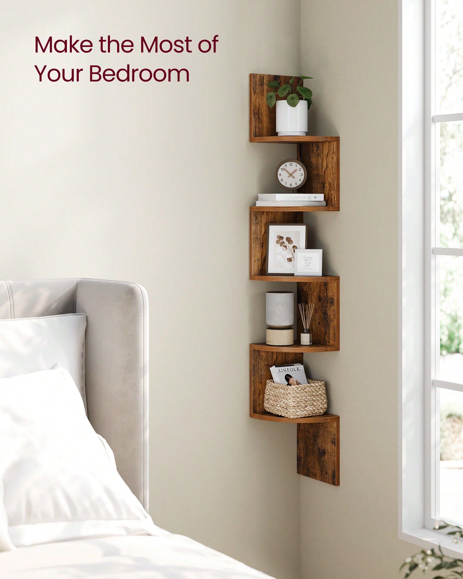Corner Floating Shelf 5 Tier,  - Home Office Bookshelves review and price