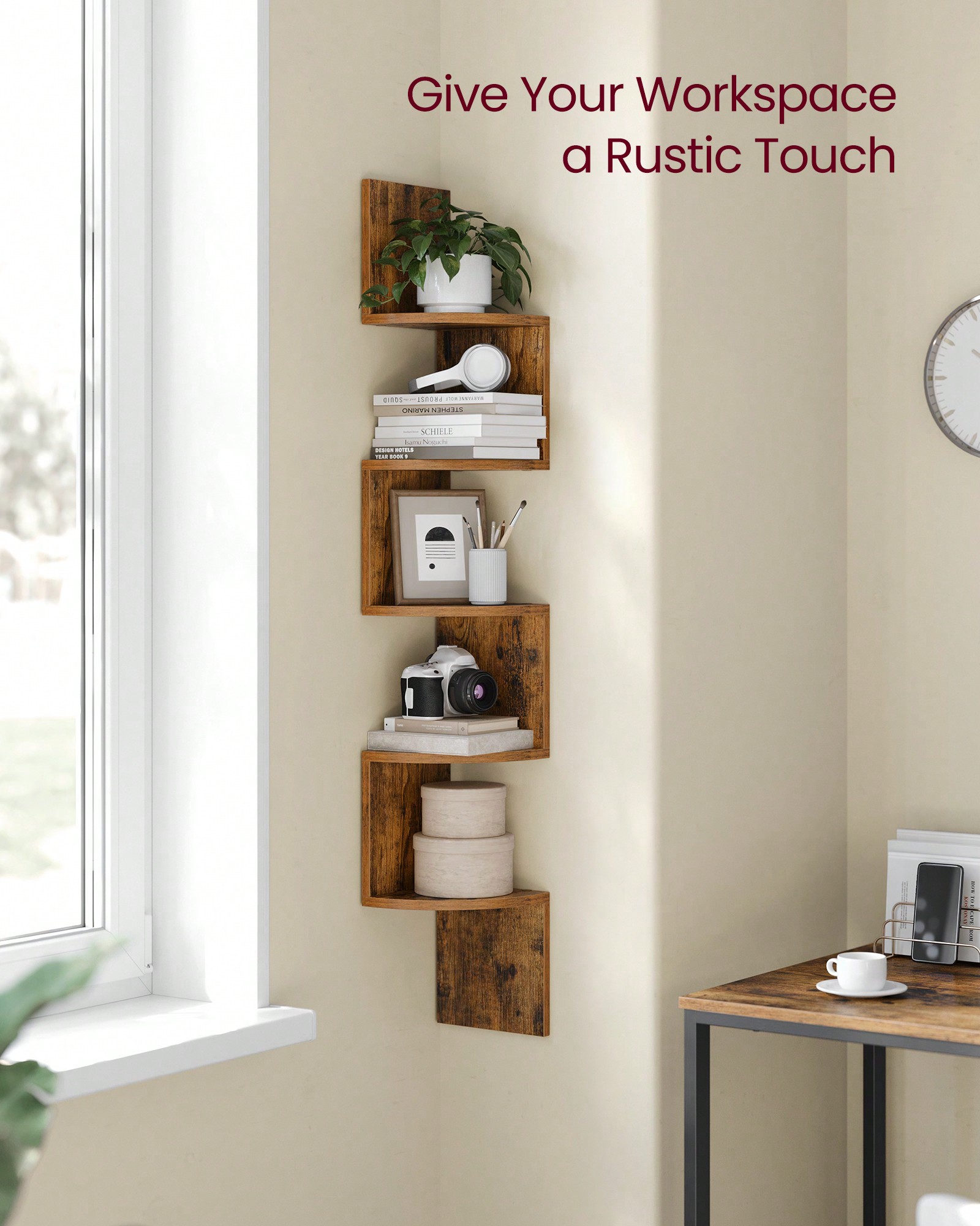 Corner Floating Shelf 5 Tier,  - Home Office Bookshelves review and price