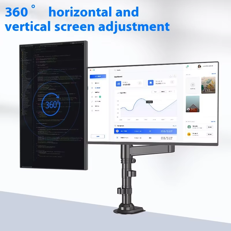 Aluminum Alloy Black Dual Colu - Monitor Arm Dual review and price