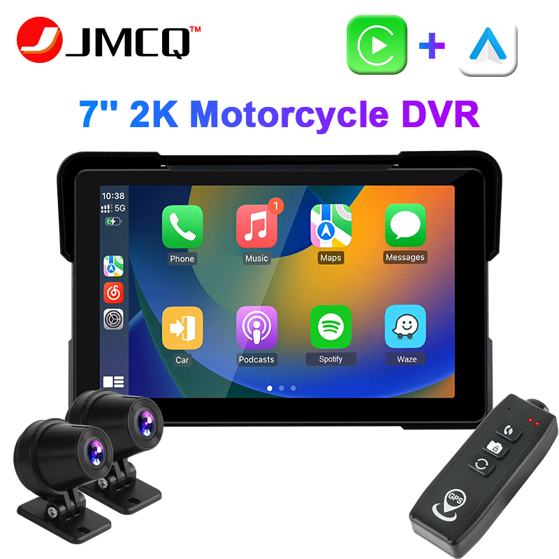 JMCQ 7inch 2K Motorcycle DVR I - Monitor Arm Dual review and price