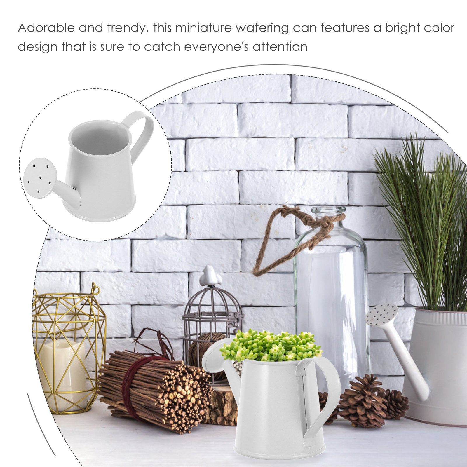 Miniature Iron Watering Can fo - Home Office Bookshelves review and price