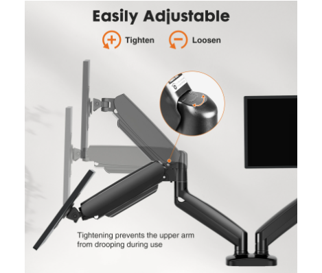 Dual Monitor Stand Arm, Gas Sp - Monitor Arm Dual review and price