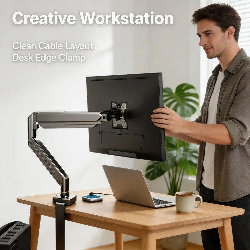Single Monitor Mount Bracket f - Monitor Arm Dual review and price