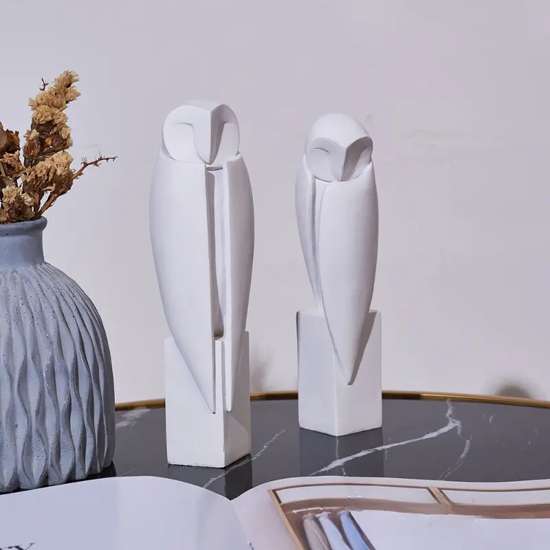 Minimalist Owll Statue Sculptu - Home Office Bookshelves review and price