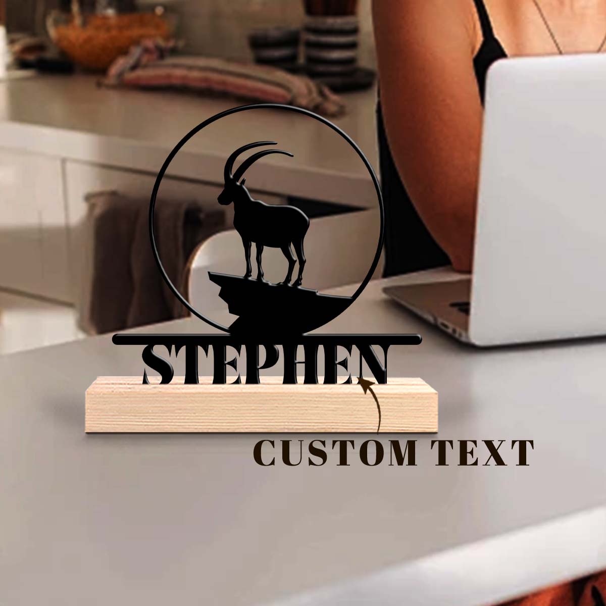 1pc Personalized Iron Desktop  - Home Office Or review and price