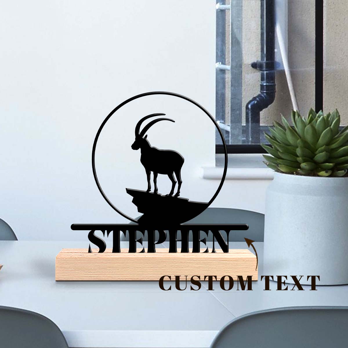 1pc Personalized Iron Desktop  - Home Office Or review and price