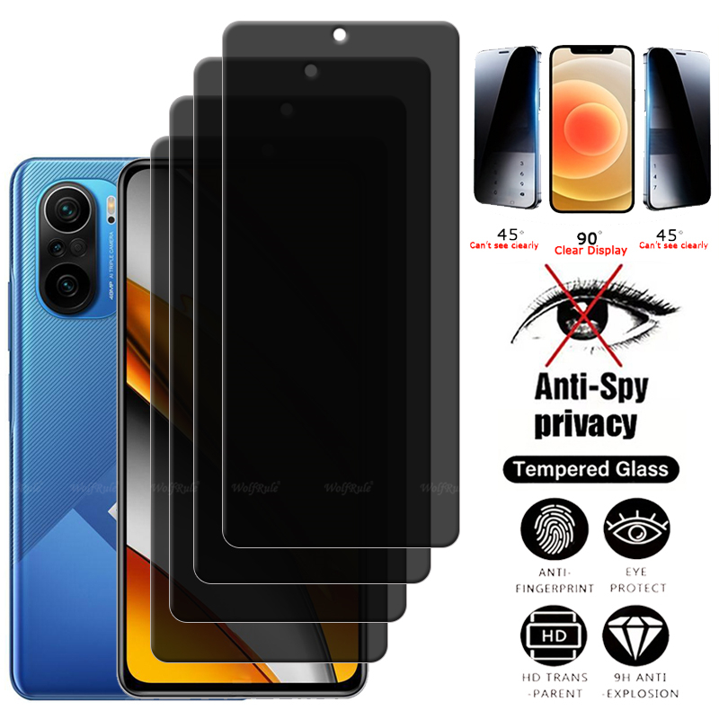 4Pcs For Poco F3 Glass Xiaomi  - Monitor Privacy Screen review and price