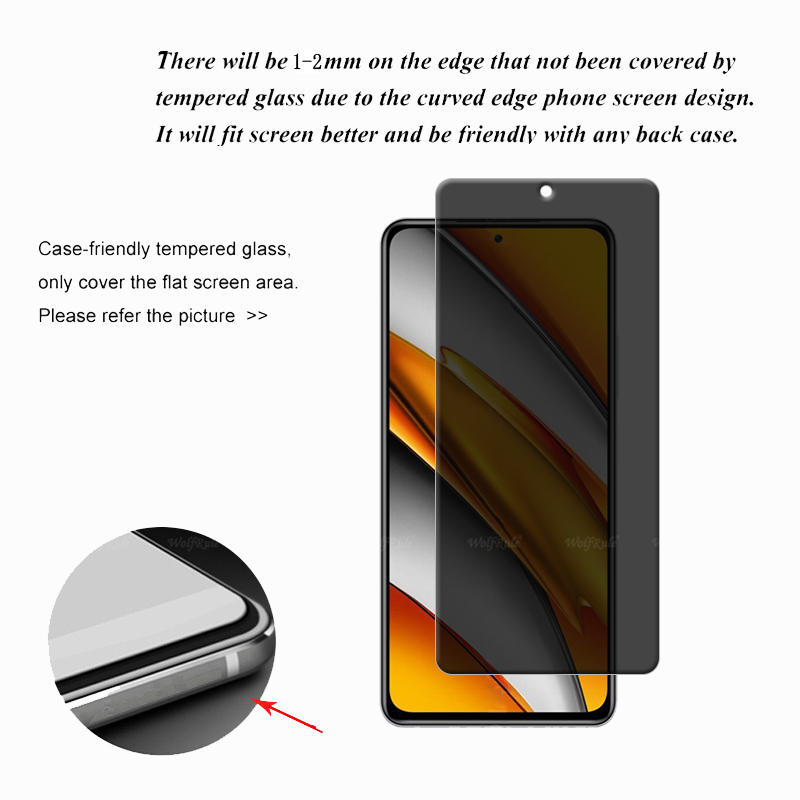 4Pcs For Poco F3 Glass Xiaomi  - Monitor Privacy Screen review and price