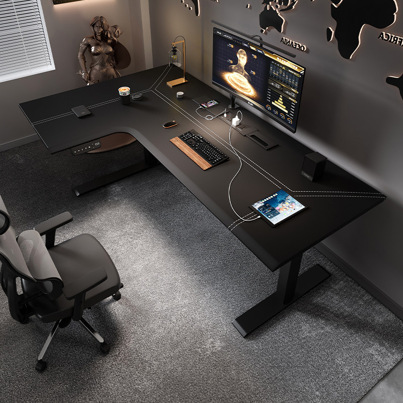 Corner electric lifting desk L - Home Office L Shaped Desk review and price